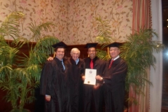 Kianor Shah with Irwin Smigel, George Freedman, David Hoexter
