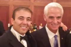 Kianor Shah with Governor Charlie Crist